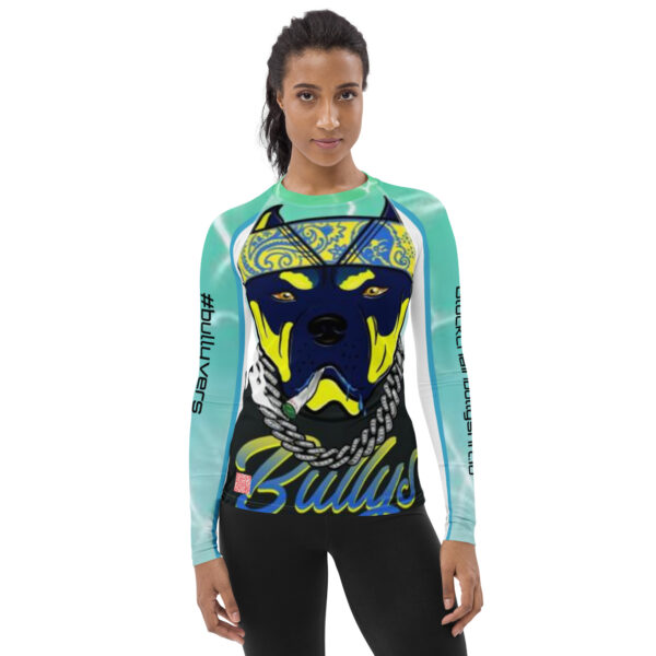 all over print womens rash guard white front 62be2c026d9c1