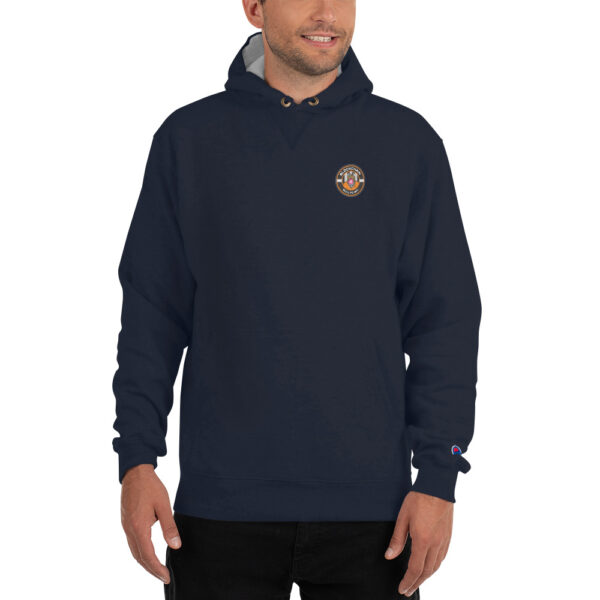 mens champion hoodie navy front 62d509231289f