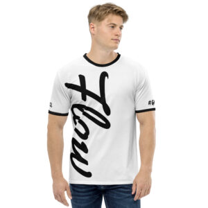 Men's white t-shirt GMOC Hustle and Flow collection: 