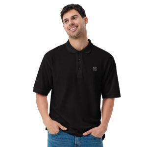 premium polo shirt black front 63e5a0a5f3974