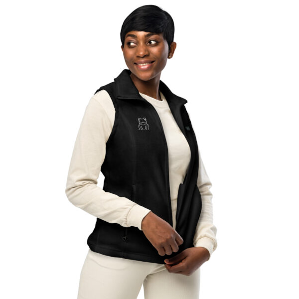 womens columbia fleece vest black front 63e68df806fc7