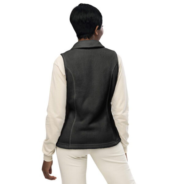 womens columbia fleece vest charcoal heather back 63e68df81c973