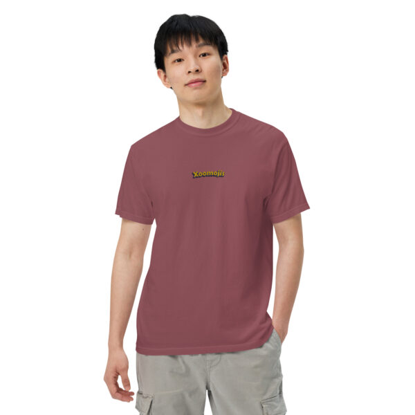 mens garment dyed heavyweight t shirt brick front 2 64241218e6ba1