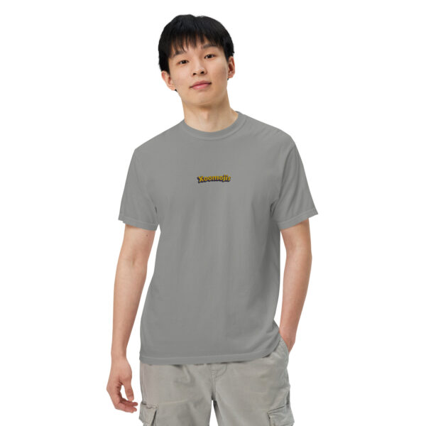 mens garment dyed heavyweight t shirt grey front 2 6424121903181