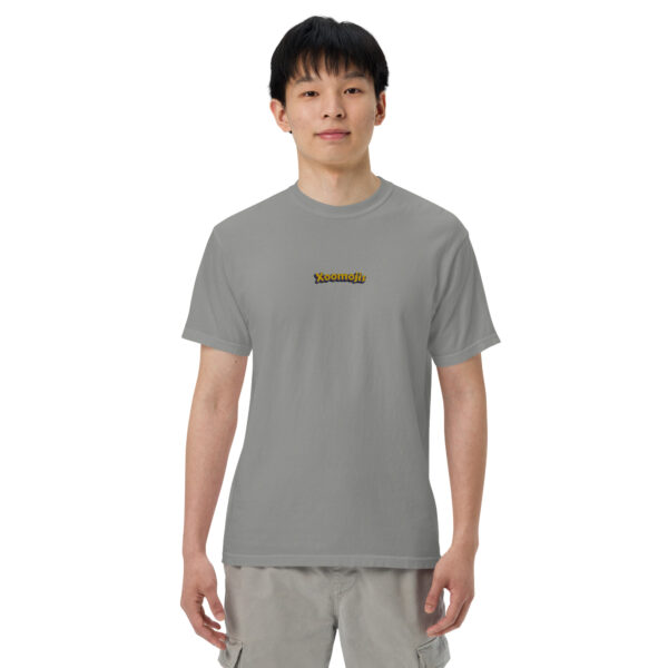 mens garment dyed heavyweight t shirt grey front 64241219027e0