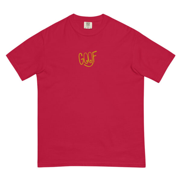 mens garment dyed heavyweight t shirt red front 6423bda3a9104