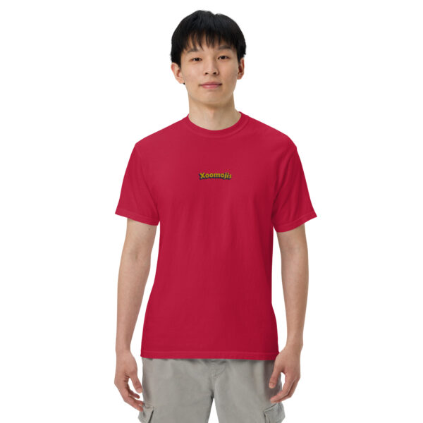 mens garment dyed heavyweight t shirt red front 64241218e4d99