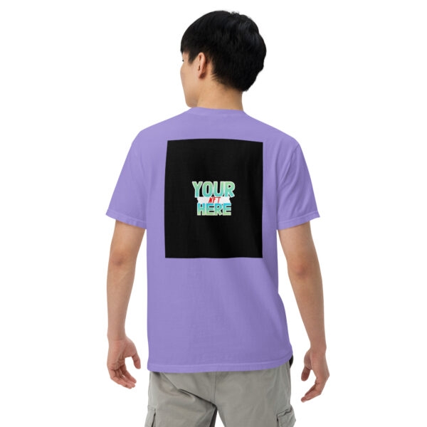 mens garment dyed heavyweight t shirt violet back 6424121907e1e