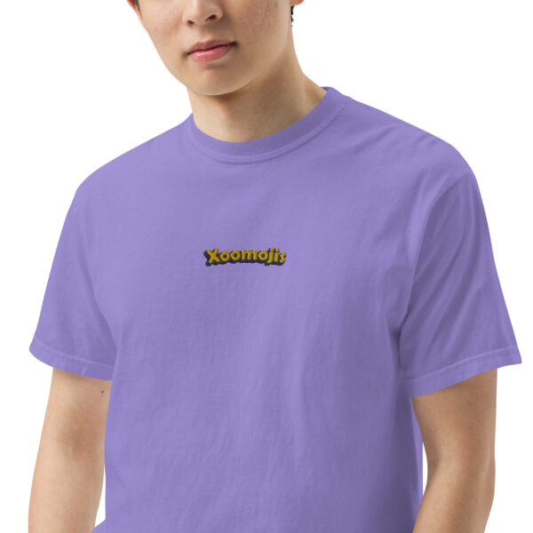 mens garment dyed heavyweight t shirt violet zoomed in 3 642412190762f