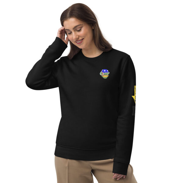 unisex eco sweatshirt black front 641a8b383861e