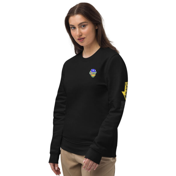 unisex eco sweatshirt black left front 641a8b3839313
