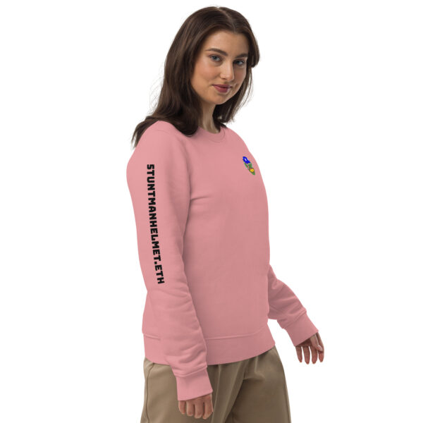 unisex eco sweatshirt canyon pink right front 641a8b383bce9