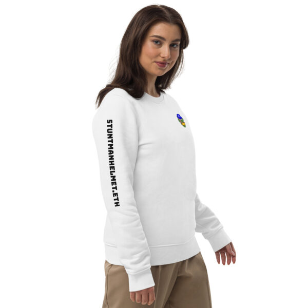 unisex eco sweatshirt white right front 641a8b383df09