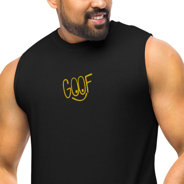 unisex muscle shirt black zoomed in 6423bed67a98f
