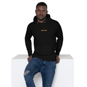 unisex premium hoodie black front 642411de5654a