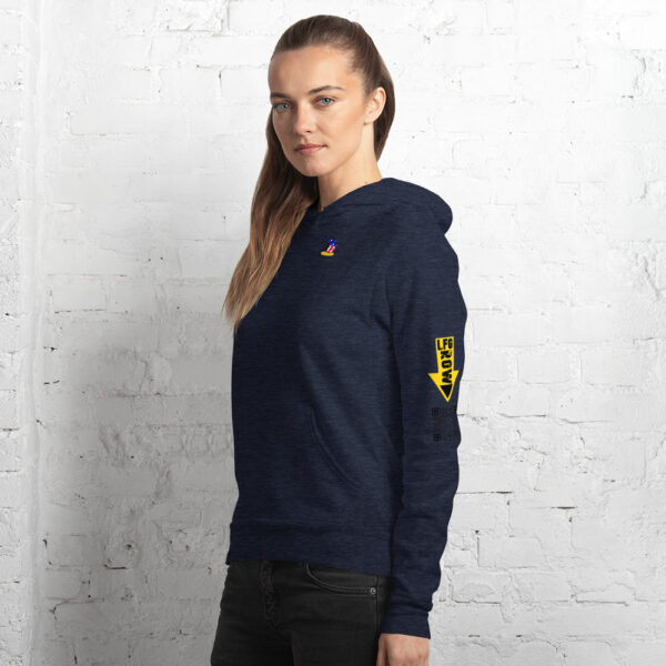 unisex pullover hoodie heather navy left front 641a5eb224e15
