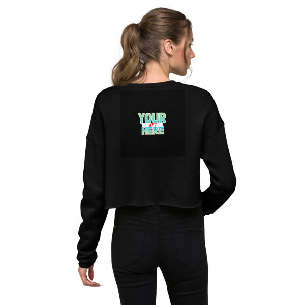 womens cropped sweatshirt black back 6423bff273343