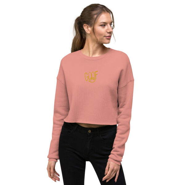 womens cropped sweatshirt mauve front 6423bff273c0f
