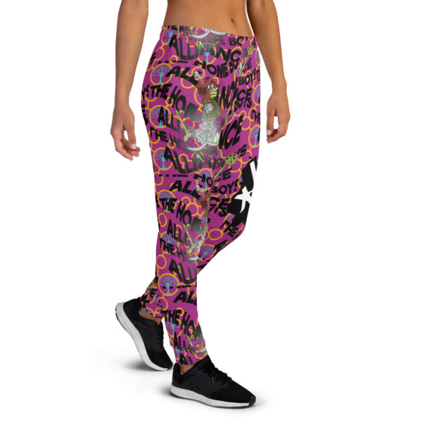 all over print womens joggers white right 6438667a0b686