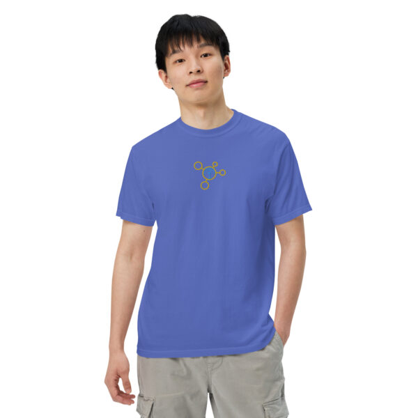 mens garment dyed heavyweight t shirt flo blue front 2 64386cc5a809f