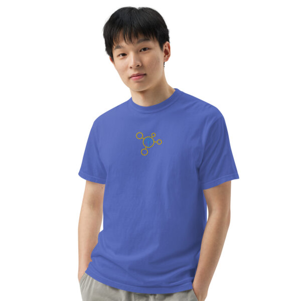 mens garment dyed heavyweight t shirt flo blue front 3 64386cc5a8849