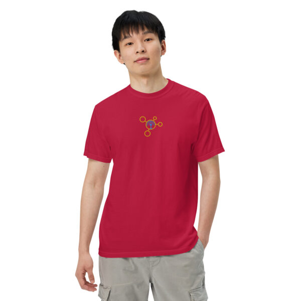 mens garment dyed heavyweight t shirt red front 2 64386cc5a2c6c