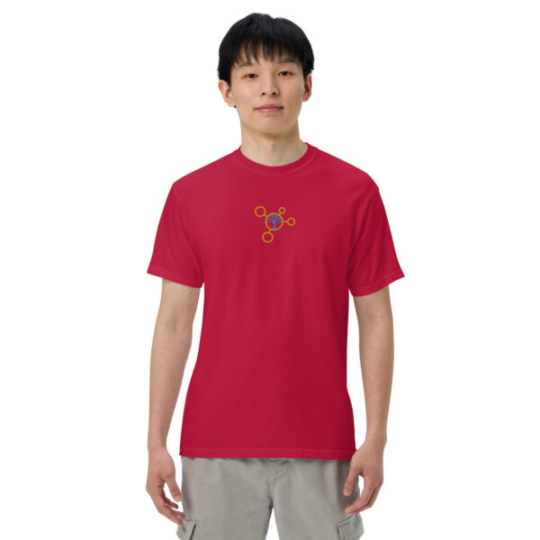 mens garment dyed heavyweight t shirt red front 64386cc5a2b1e