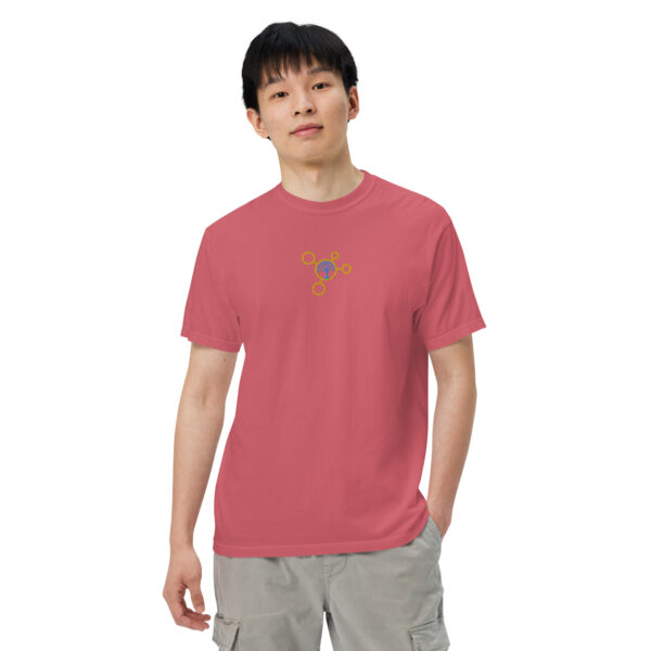 mens garment dyed heavyweight t shirt watermelon front 2 64386cc5a9cab