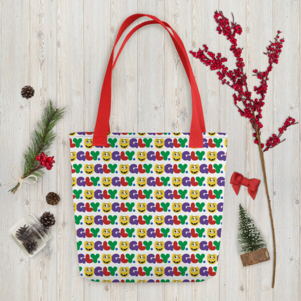 all over print tote red 15x15 mockup 64581befbb486
