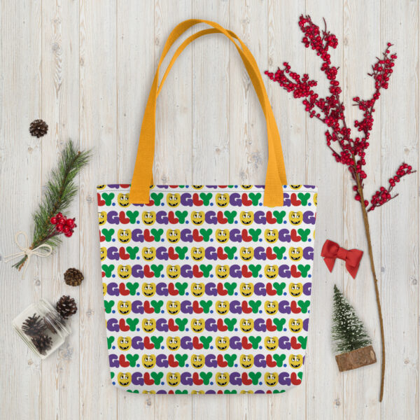 all over print tote yellow 15x15 mockup 64581befbb556